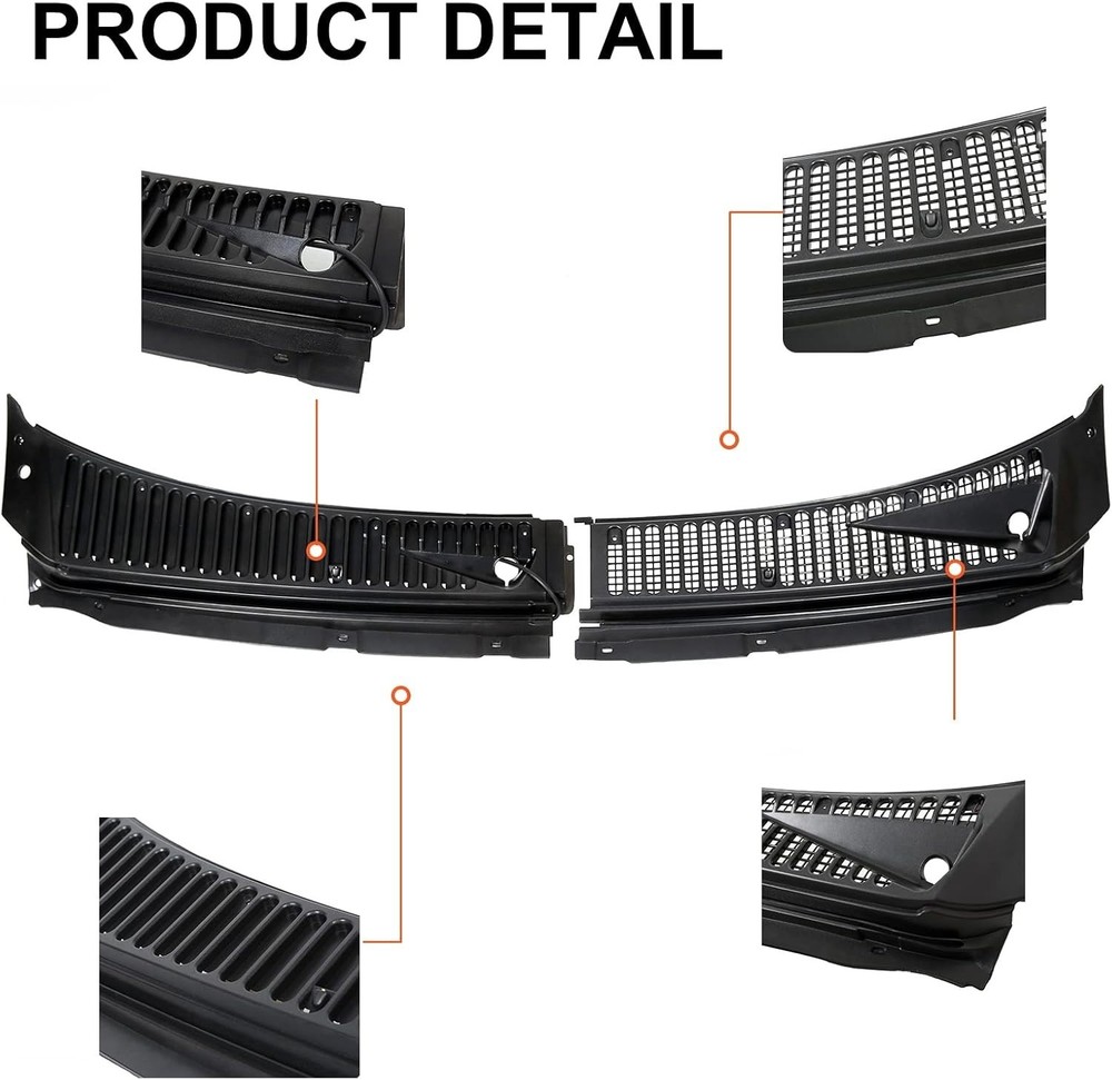 Windshield Wiper Cowl Cover Panel Replacement for Ford Super Duty & Excursion