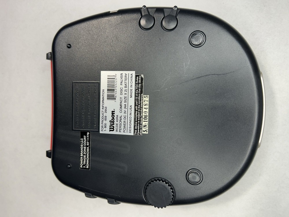 Wilson Sports Engineered Disc Man Portable CD Player