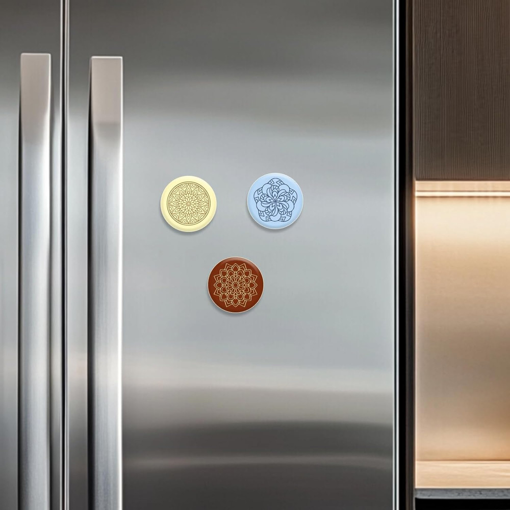 Bohemian round Pattern Polymer Clay Texture Sheets Mandala Pattern Silicone Text