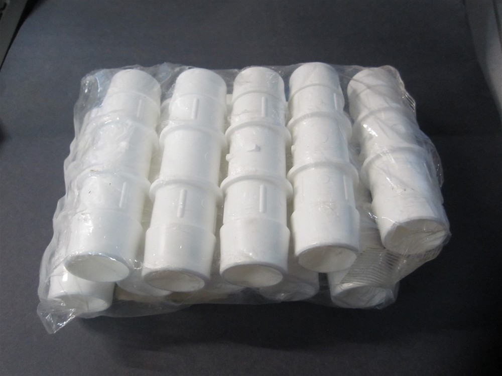 Eldon James (C0-16WP) 1" x 1" Polypropylene Barbed Fitting Coupling - Pack of 10