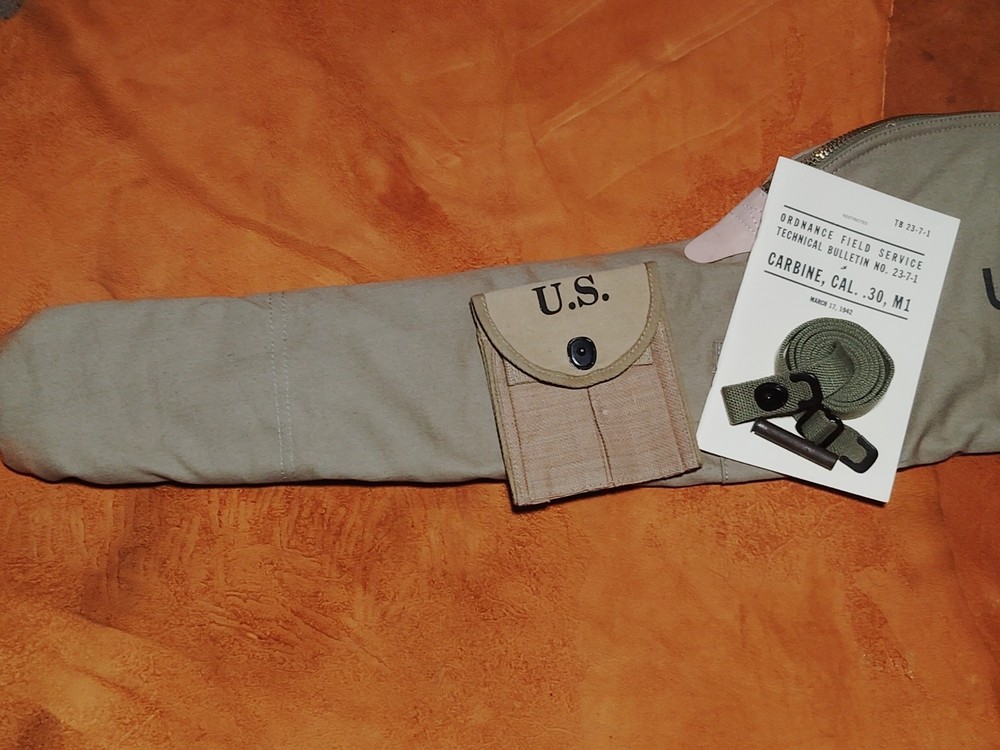 M1 Carbine Carry Case Pouch Sling Oiler Manual