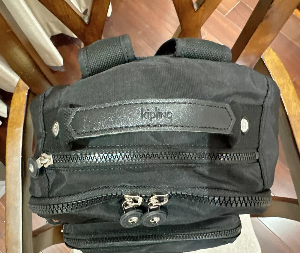 NWT Kipling Seoul 15" laptop Large Backpack in Black 45cm