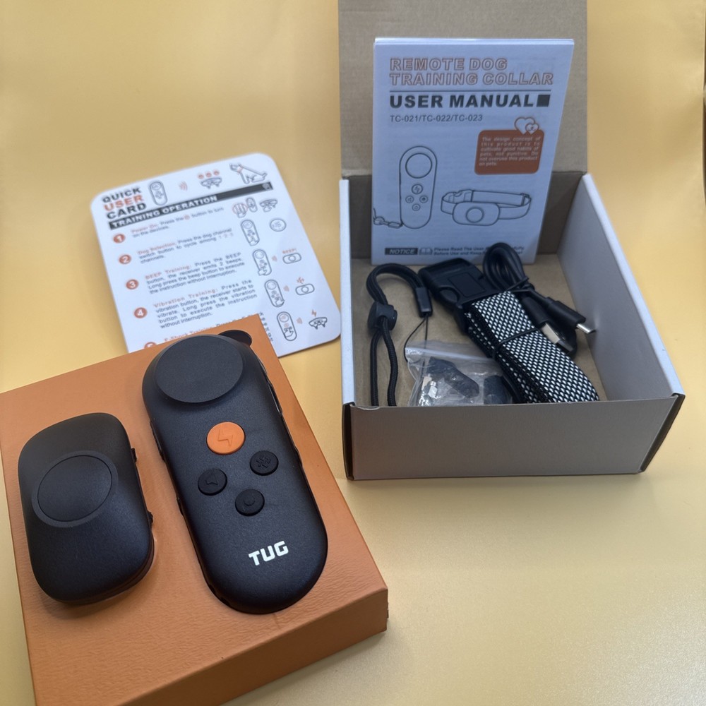 TUG Remote Dog Training Collar Vibration Shock Combination NEW