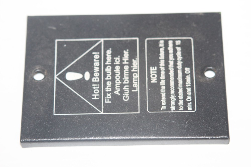 Bulb Cover Panel & Screws Part Eliminator Lighting E135 MKII Tracker Stage Light