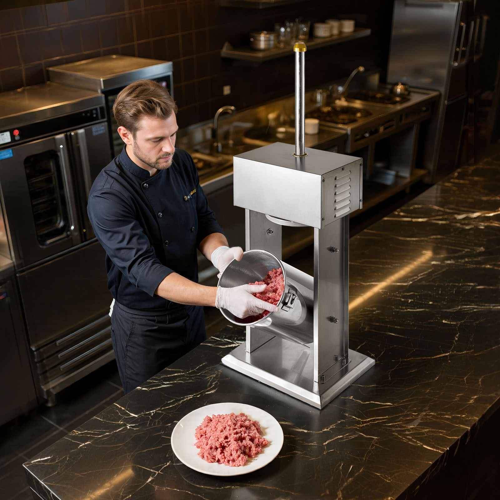 VEVOR Electric Sausage Stuffer 25 LBS / 12 L with 4 Tubes for Commercial & Home