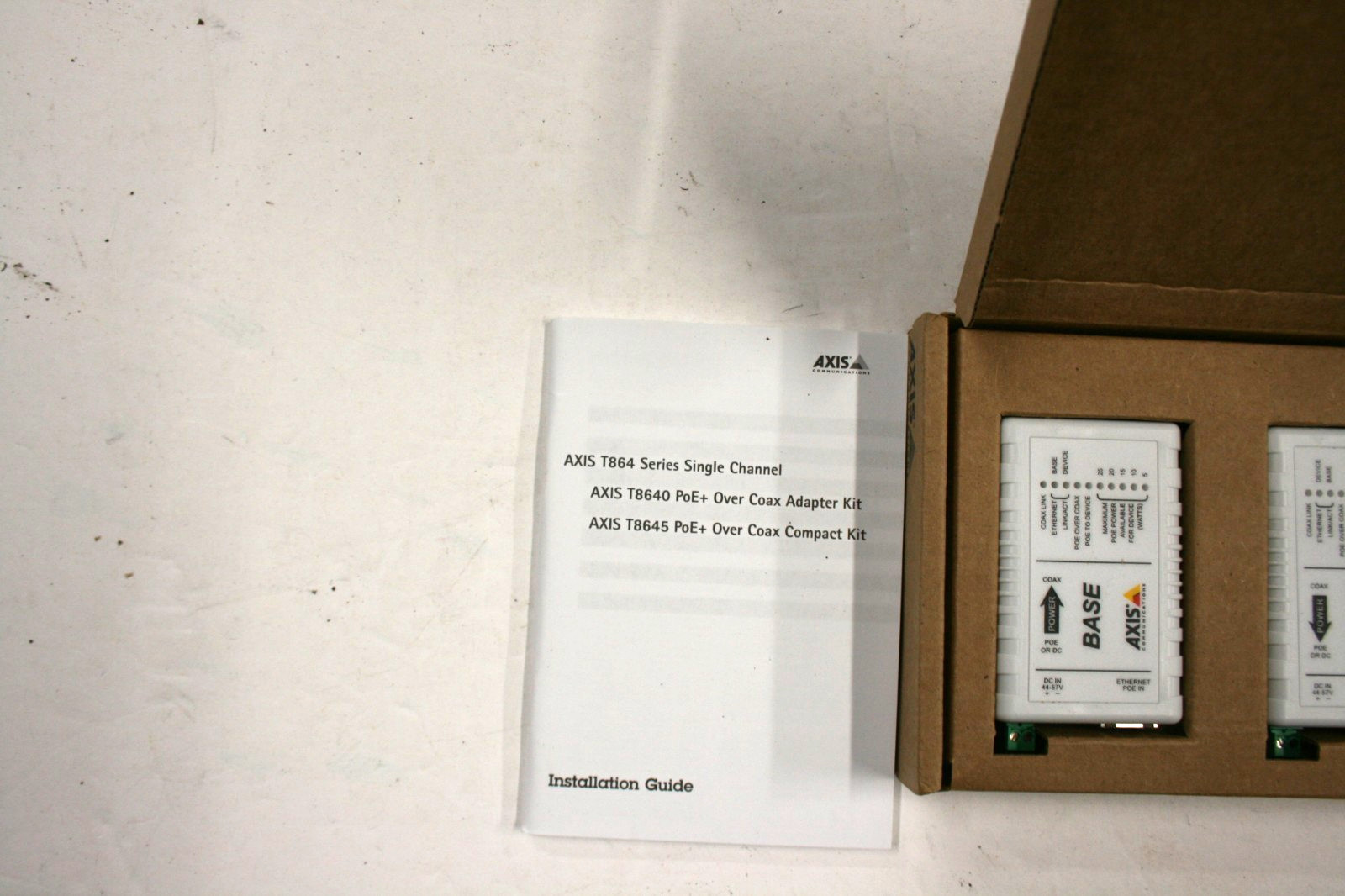 AXIS T8640 PoE+ Over Coax Adapter Kit | 5026-401 Brand New Open Box