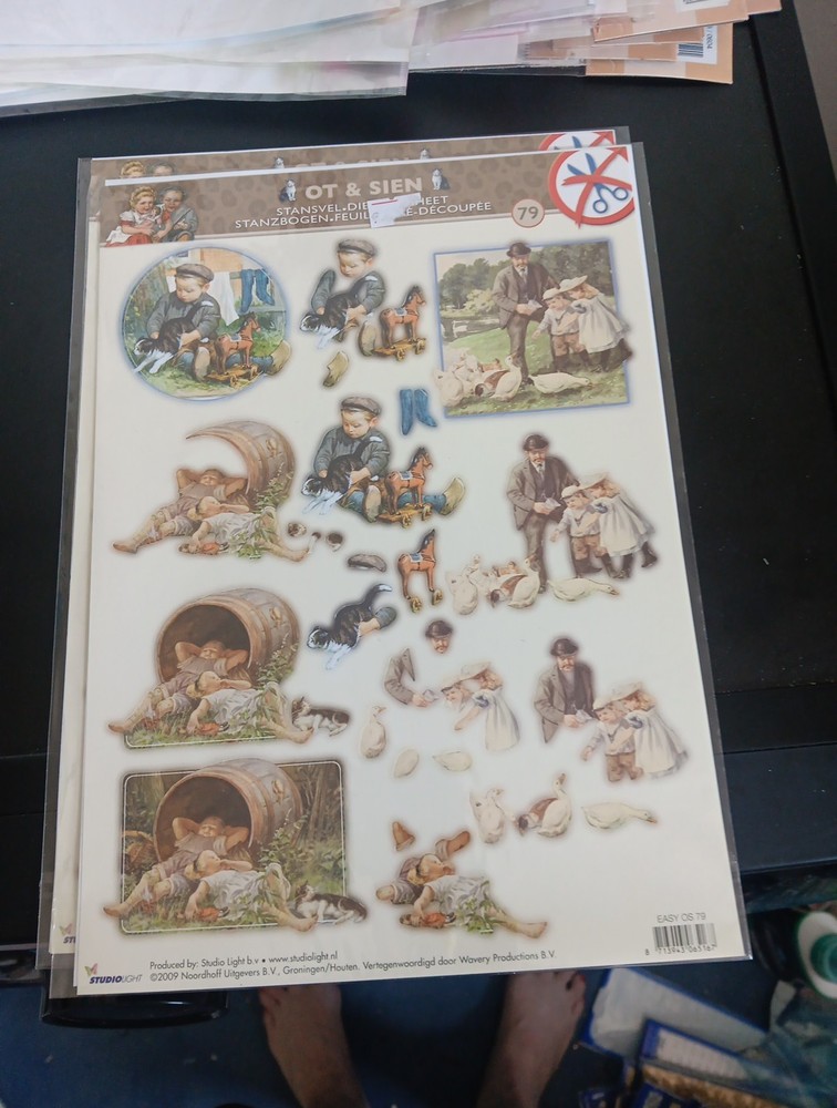 SHEET  DECOUPAGE FOR SCRAPBOOKING NO SCISSORS NEED NEW  (S)