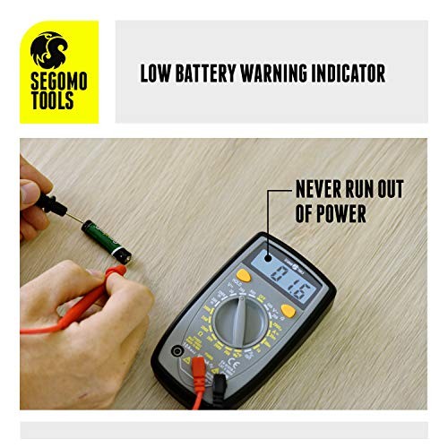 Multimeter - Amp & Diode Voltage, Resistance & Continuity Digital 500 Volt