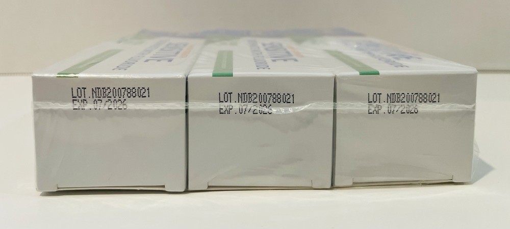 3-Pack Rexall Maximum Strength Sensitive Toothpaste w/Fluoride, Fresh Mint, 4 Oz