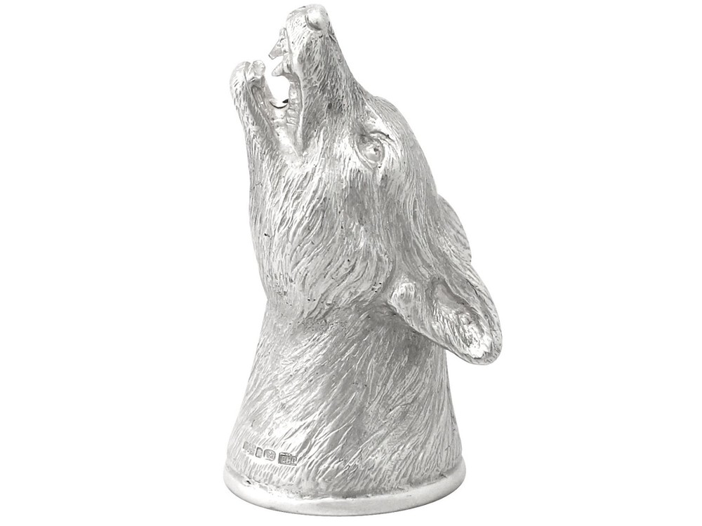 Sterling Silver Fox Head Stirrup Cup - Contemporary 2012