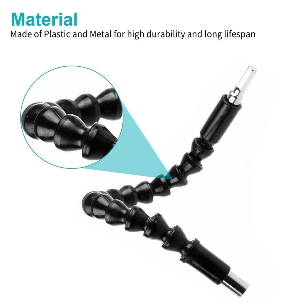1/4" Hex Flexible Shaft Extension Screwdriver Drill Bit Holder Attachment Tool