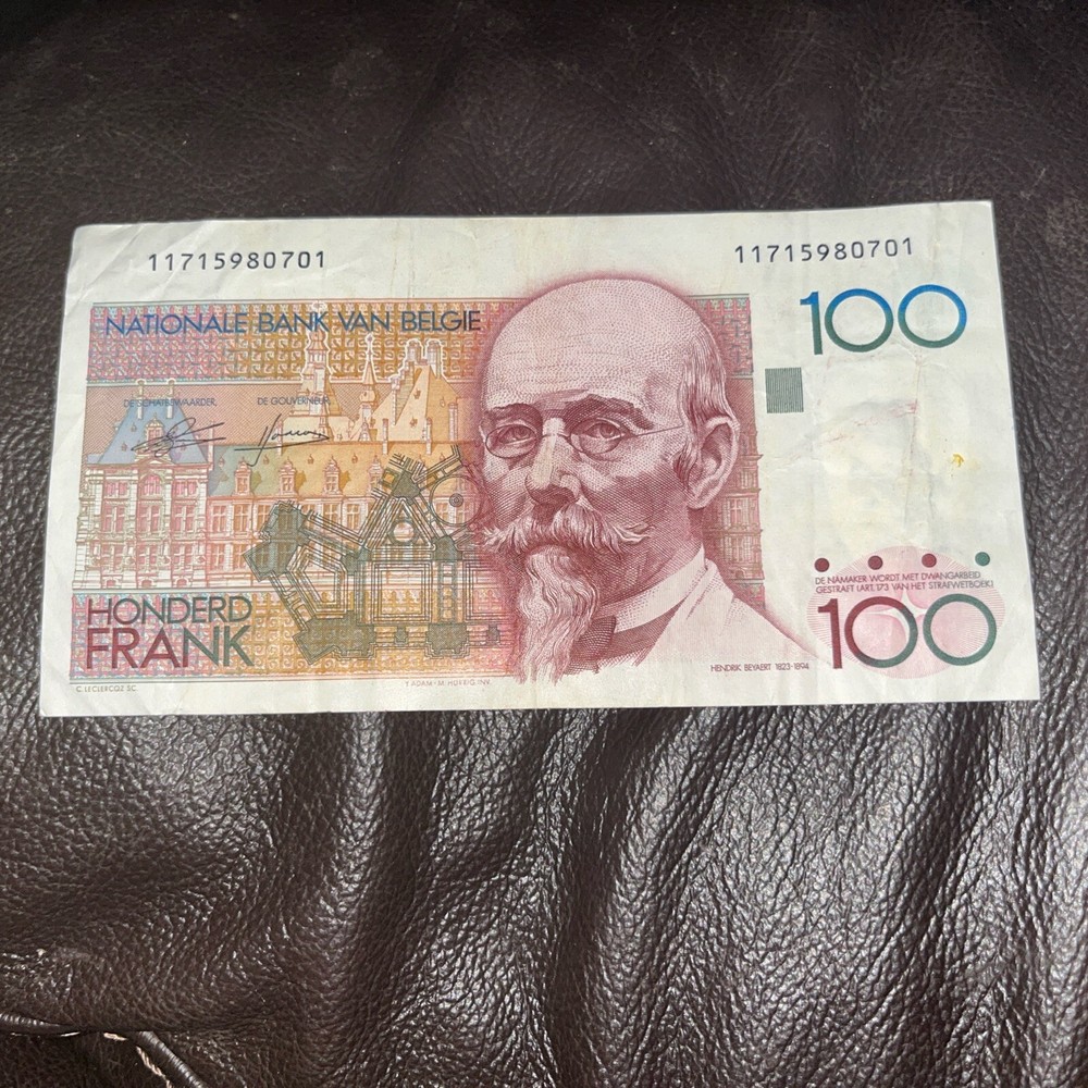 BELGIUM BANK NOTE 100 CENT FRANCS FRANK