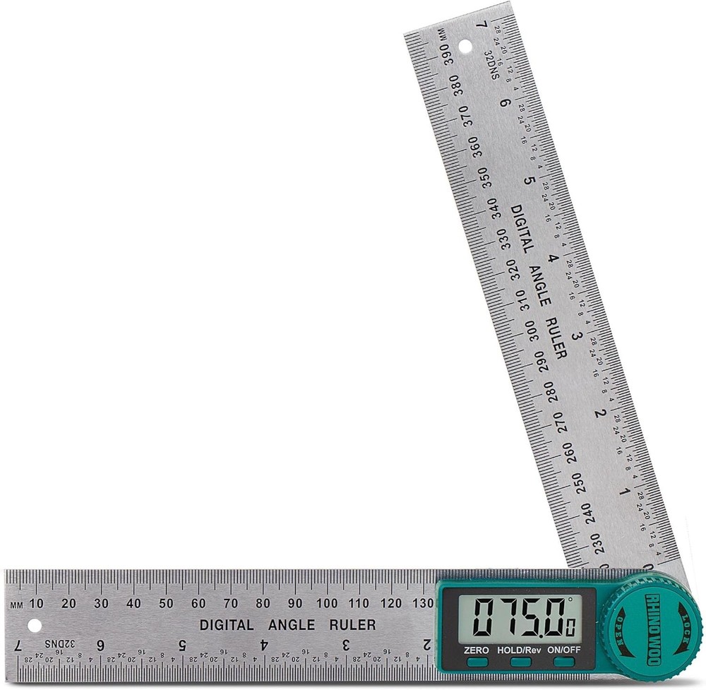 Digital Angle Finder Protractor, Ruler with 7inch/200mm, Angle...