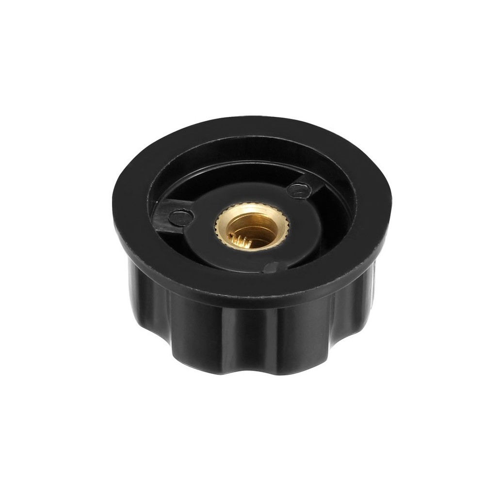 5Pcs 33x15.5mm Silver Tone Top Potentiometer Volume Control Rotary Knobs