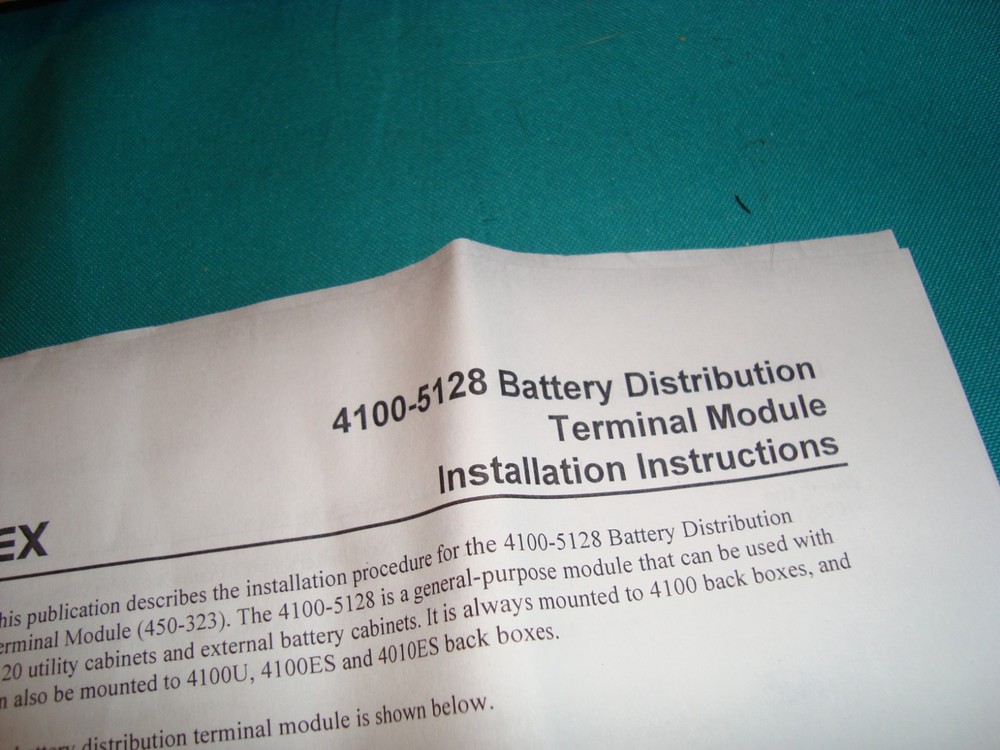 SIMPLEX 4100-5128 BATTERY DISTRIBUTION TERMINAL BLOCK **NEW**