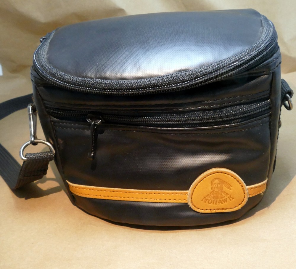 Mohawk digital camera messenger bag case with shoulder strap 6X5X3" native
