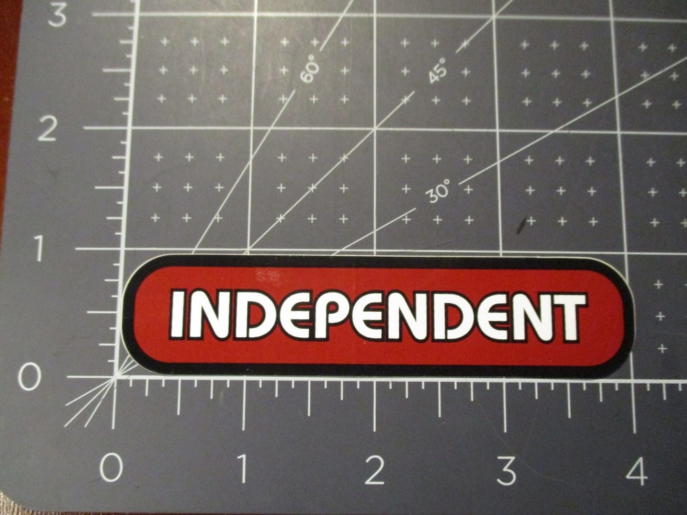 INDEPENDENT TRUCKS Groundwork Red Skateboard Skate STICKER helmets decal E