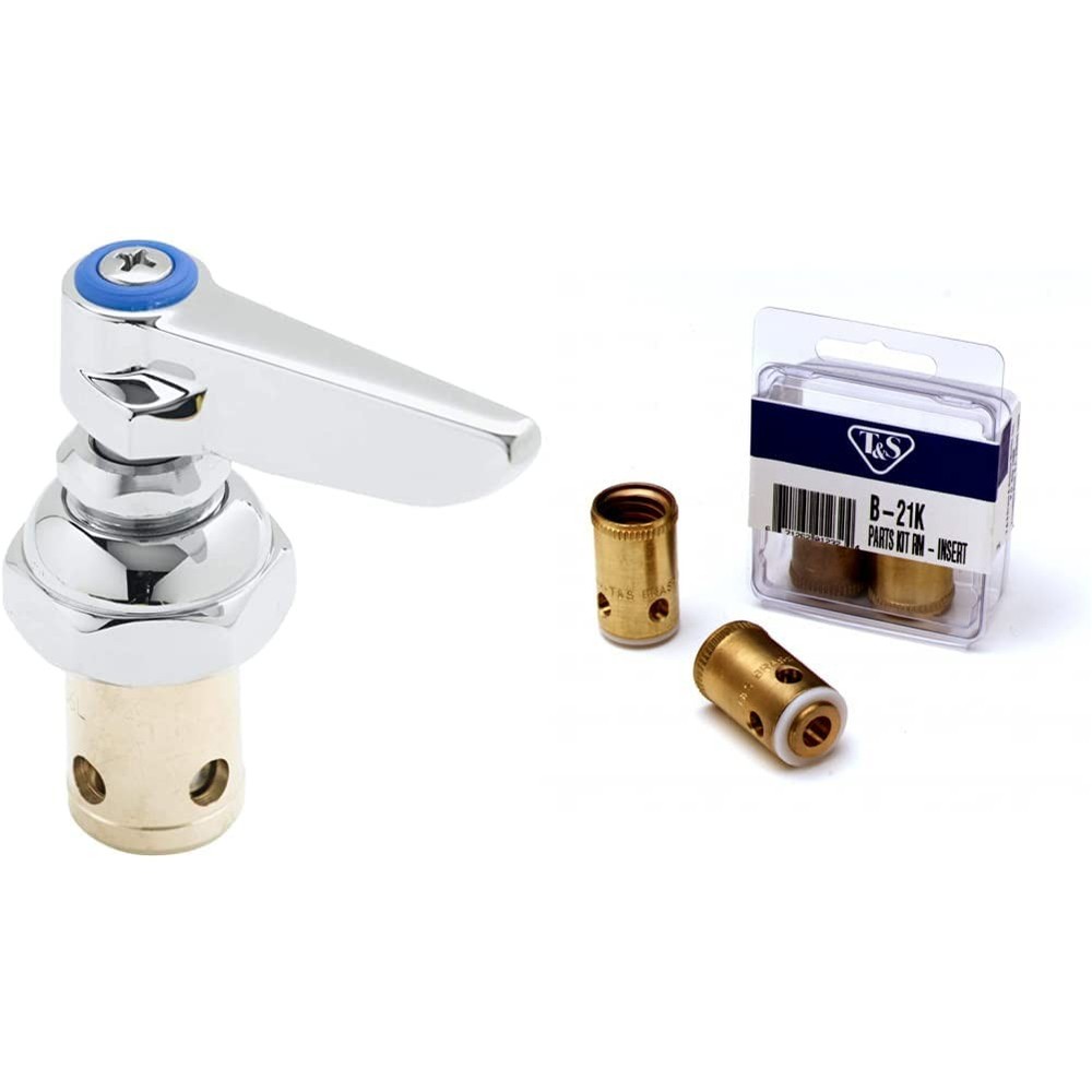 T&S Brass 002713-40 Spindle Assembly Cold Side Stem Replacement Blue Handle