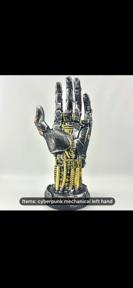 Cyberpunk Silverhand Mechanical Hand Gaming Controller Holder Stand “LEFT HAND”