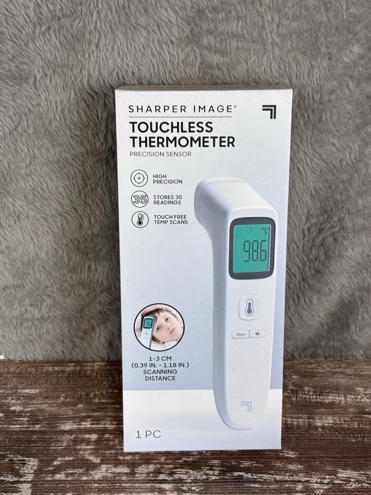 Digital Touchless Smart Forehead Thermometer SHARPER IMAGE- NEW