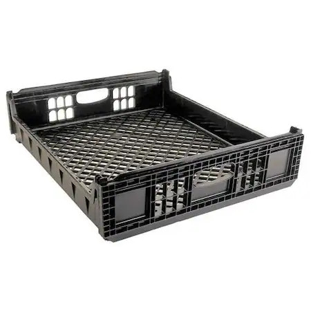 Orbis Npl650-01 Blk Stackable Bread Tray, Black, Plastic