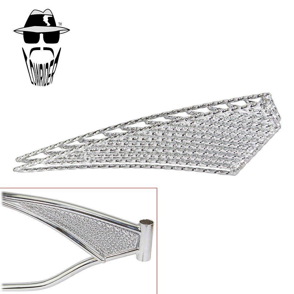 ORIGINAL LOWRIDER 20" Square Twisted Bicycle Frame Insert Chrome or Gold.