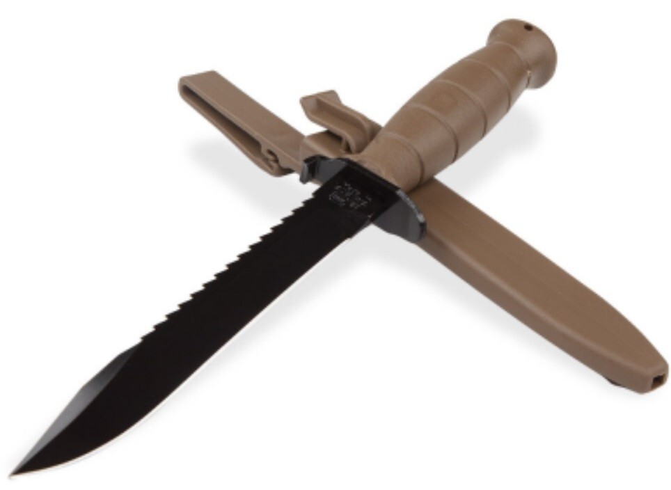 GLOCK FDE KD039179 Field Knife w/Sheath 6.5" w/Saw SAME DAY FAST FREE SHIPPING