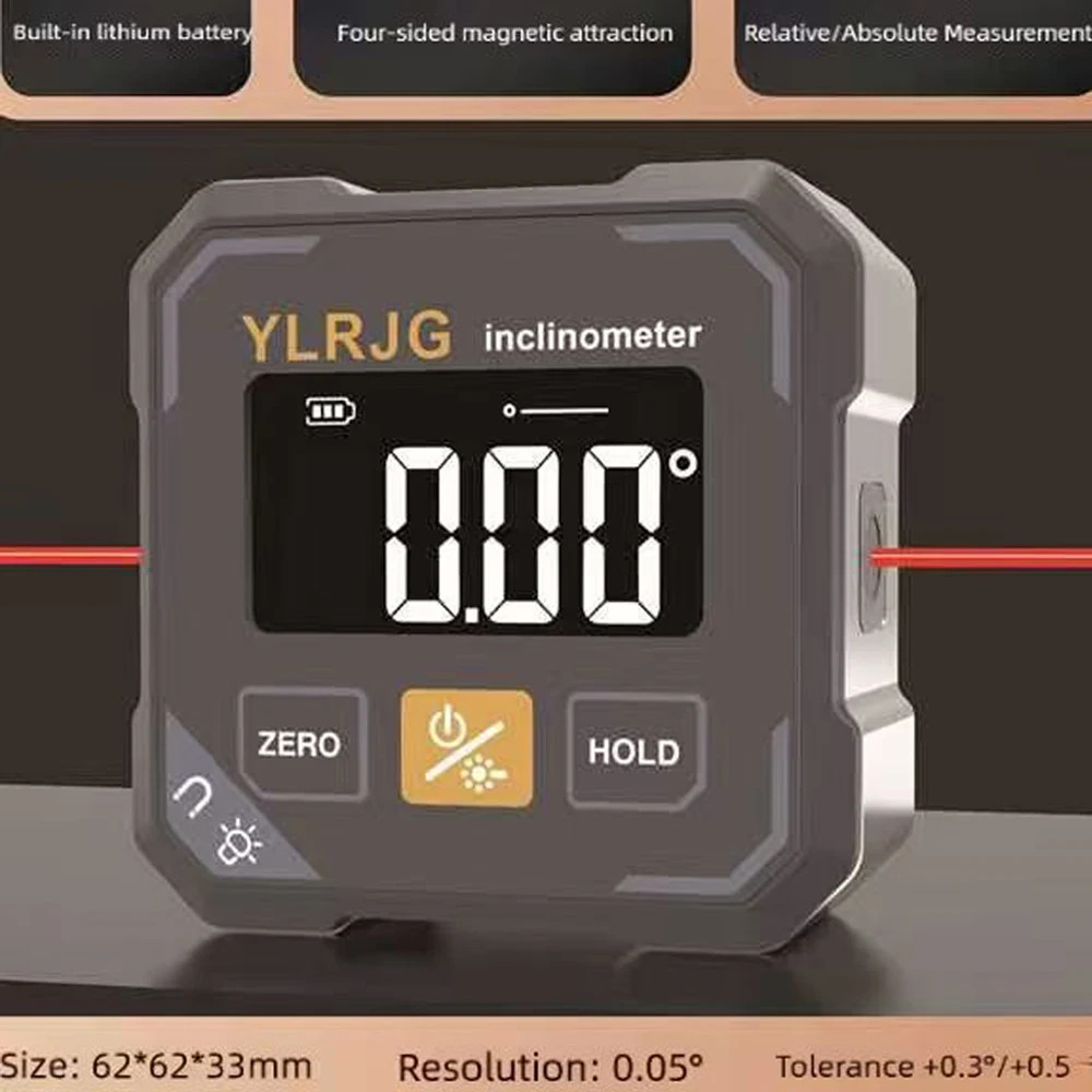 Four-sided Magnetic Digital Level High-Precision Angle Meter Inclinometer 2026
