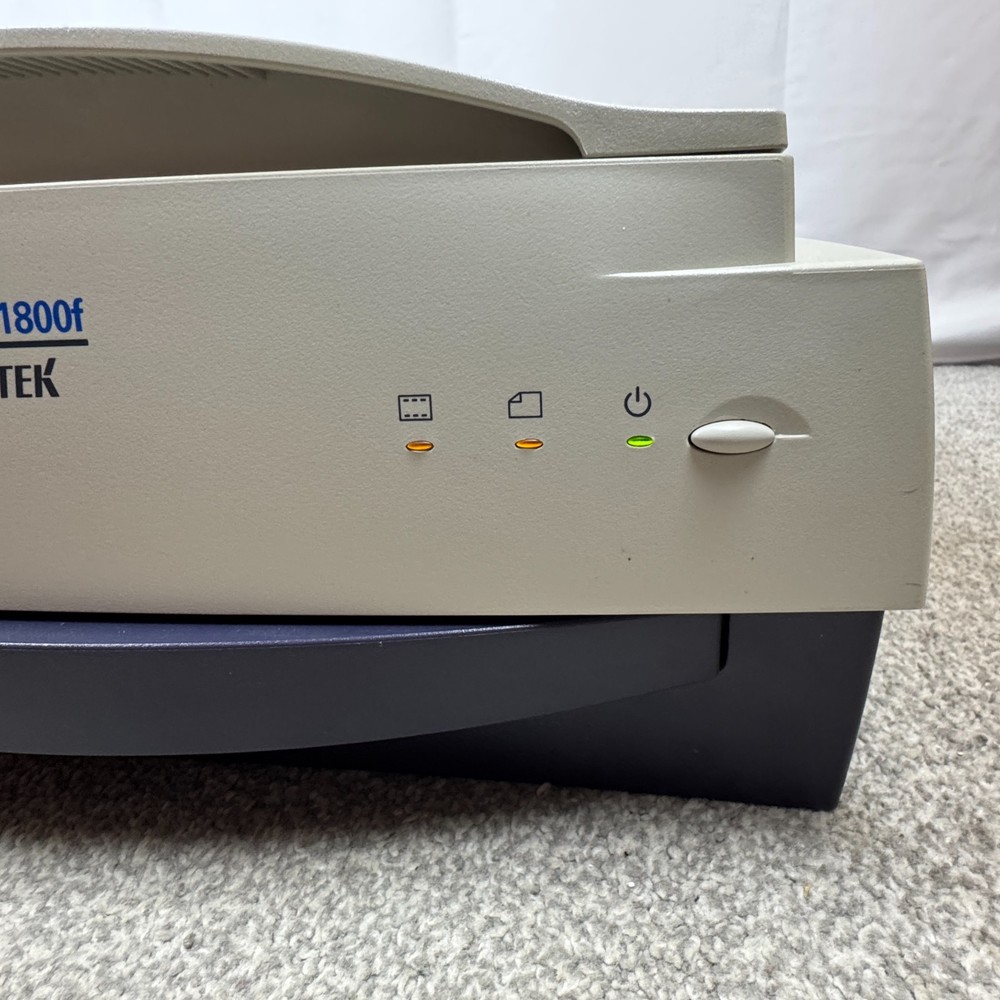 Microtek ArtixScan 1800f Flatbed Scanner With Power Cable USB & FireWire Cables