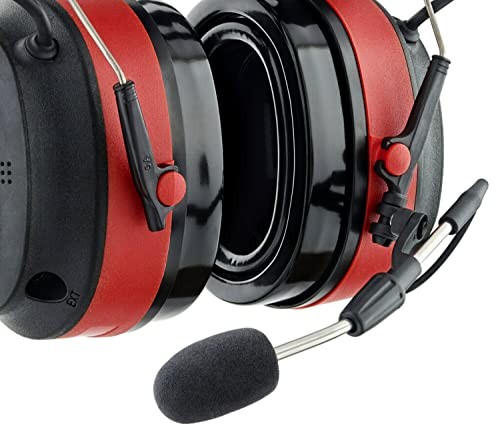 3M Pro-Comms Electronic Hearing Protector, Wireless Pro-Comms, Black/Red