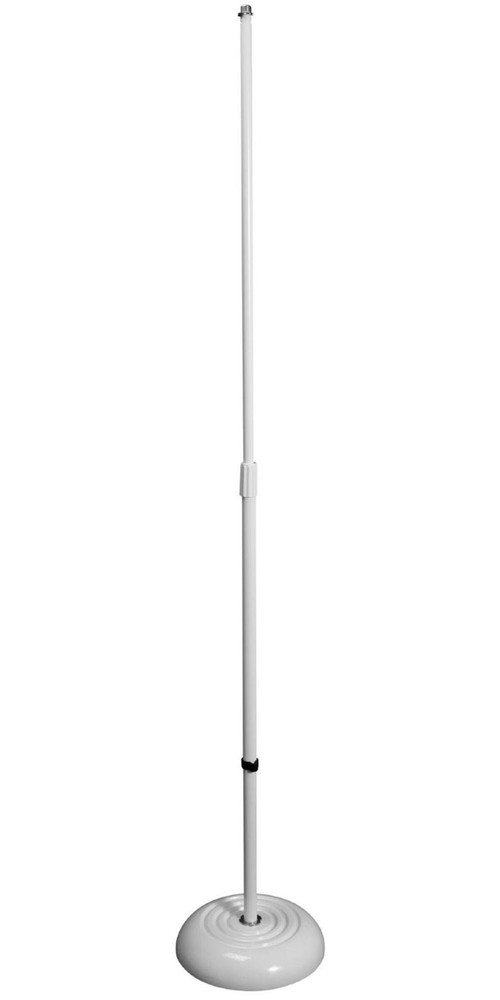On-Stage Stands Round Base Mic Stand, White