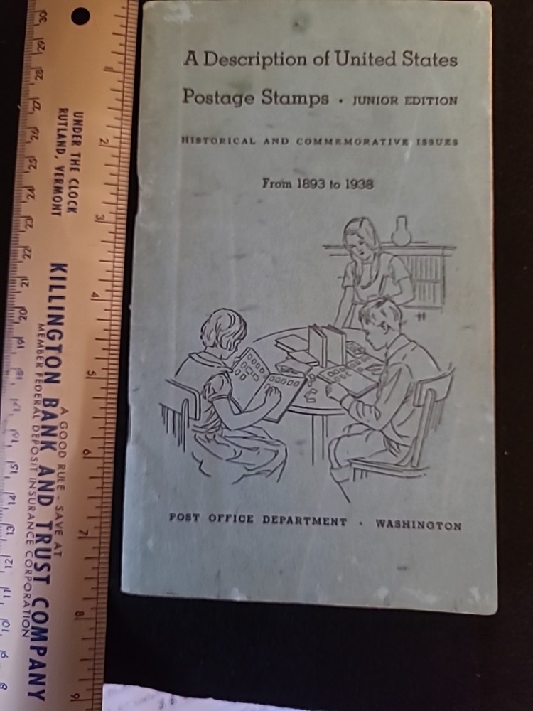 1939 " A Description  of  United States Postage Stamps- Junior Edition