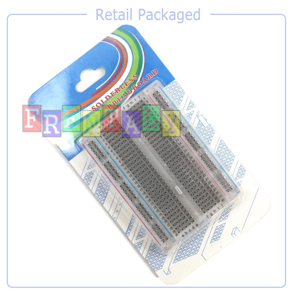 2X Mini 400 Points Clear Prototype PCB Solderless Breadboard Protoboard