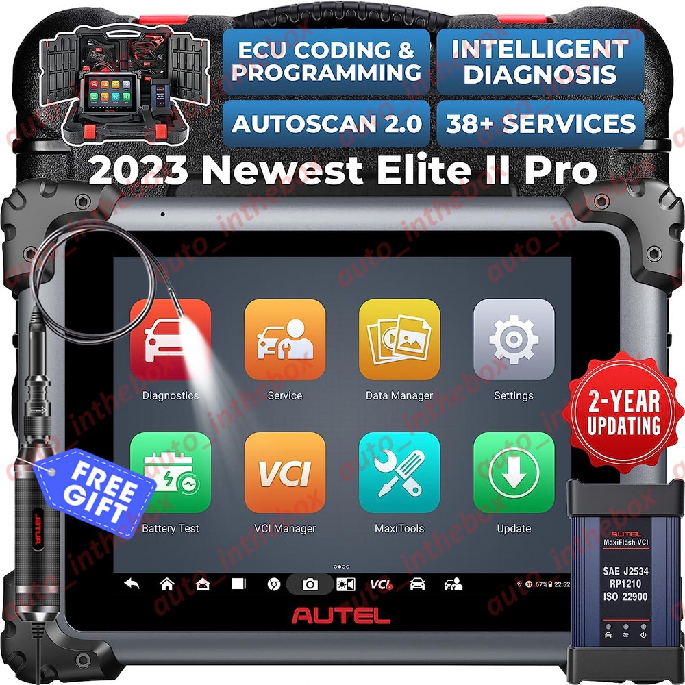 2023 Autel MaxiSys Elite II PRO as MS909 Diagnostic Scan Programming Key Coding