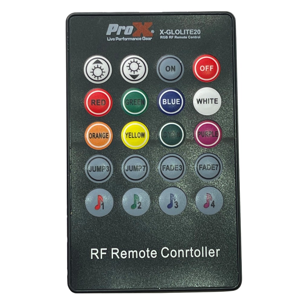 ProX RGB DJ Accent LED Light -USB Power - RF Wireless Remote