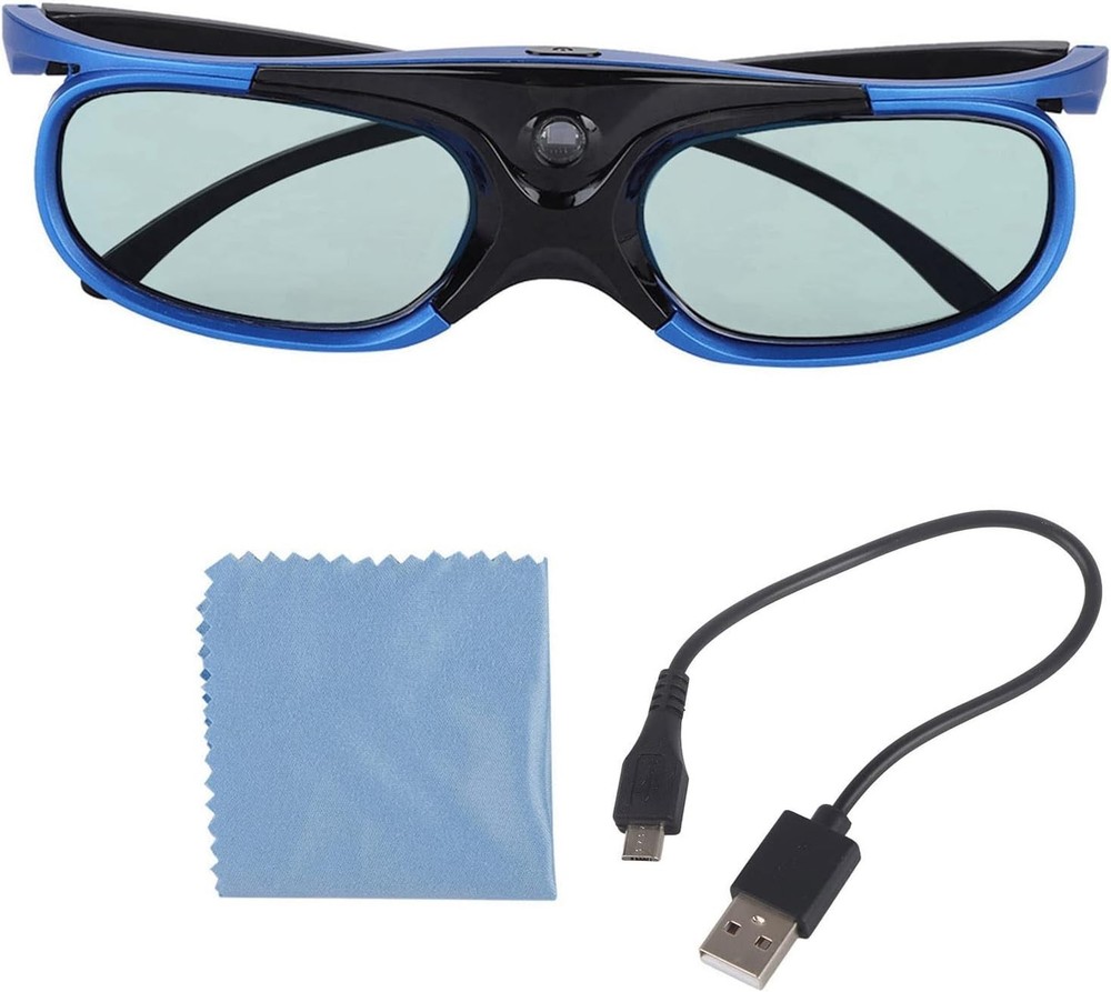 Active Shutter 3D Glasses - Clear Quality, Wide Angle for Home Theaters