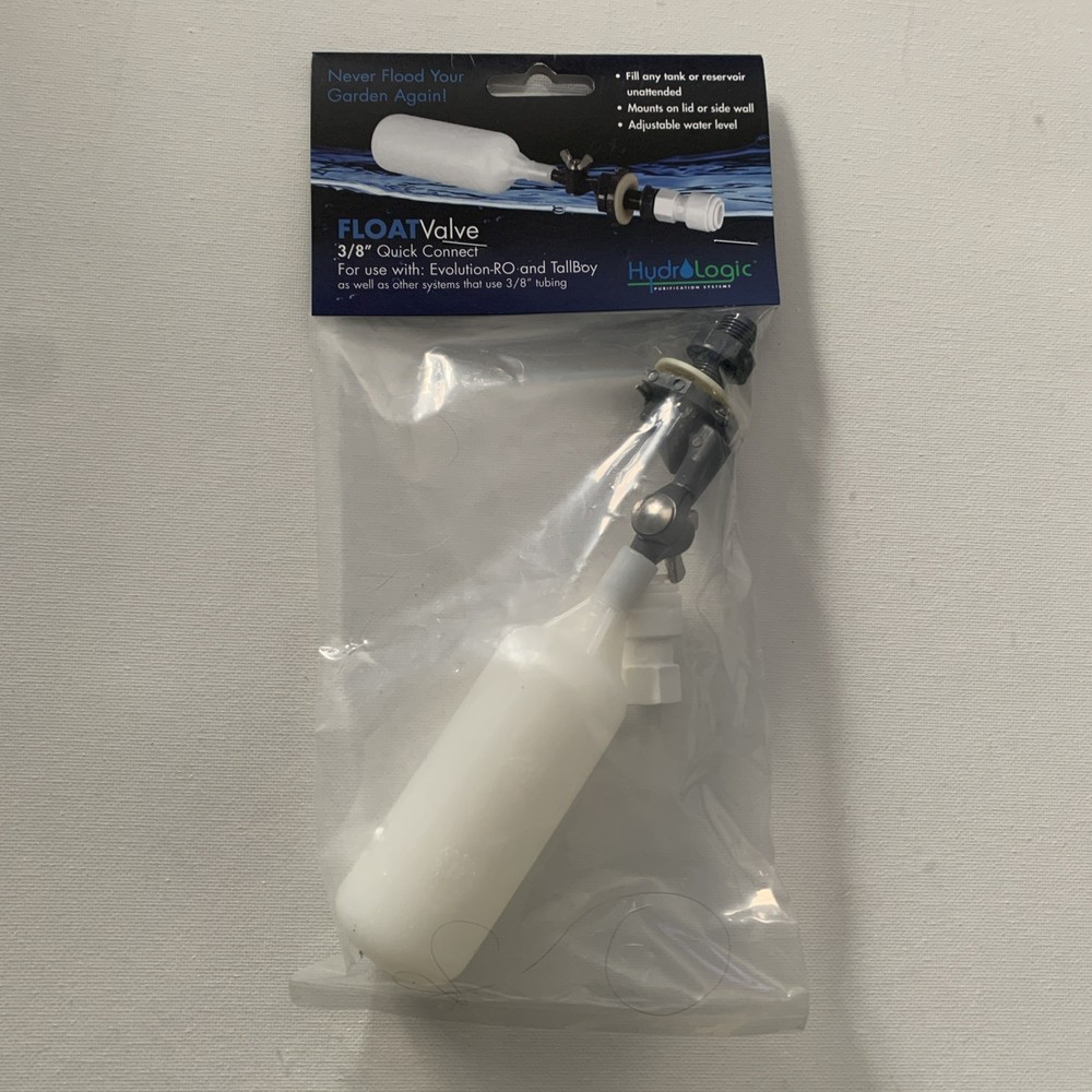 Hydro Logic 3/8” Quick Connect Float Valve HL27020 NEW
