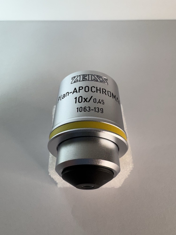Zeiss Plan-Apochromat 10x/0.45 ∞/0.17 Microscope Objective Lens RMS