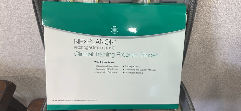 Nexplanon Training Kit with plastic “arm”, Booklet, Video