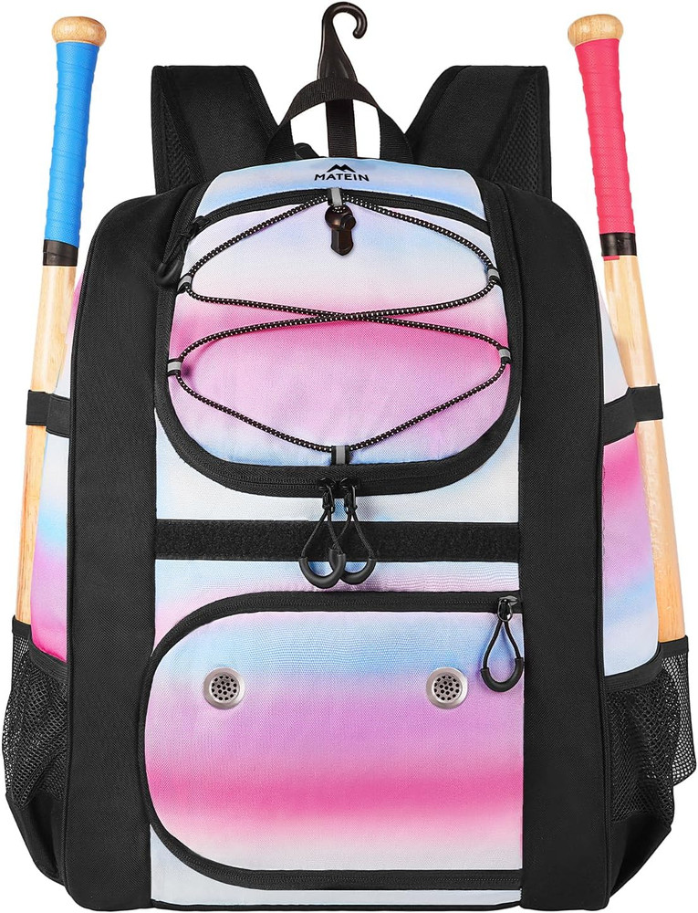 Softball Bag, Lightweight Baseball Backpack with Shoe Compartment, Baseball Bag