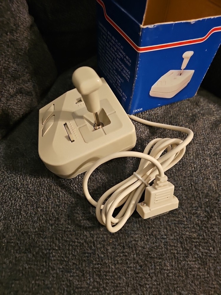 Vintage PC Accessories Wired Joystick Gaming Controller 2 Button Model 19005 HTF