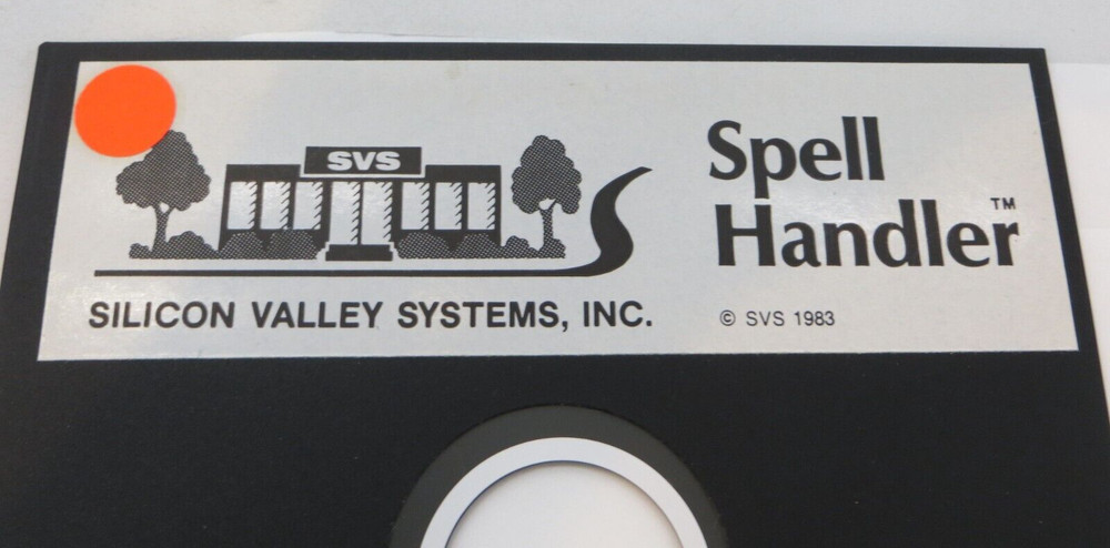 Apple 5.25" Floppy Disk SPELL HANDLER vintage computer disc SVS 1983 #1671