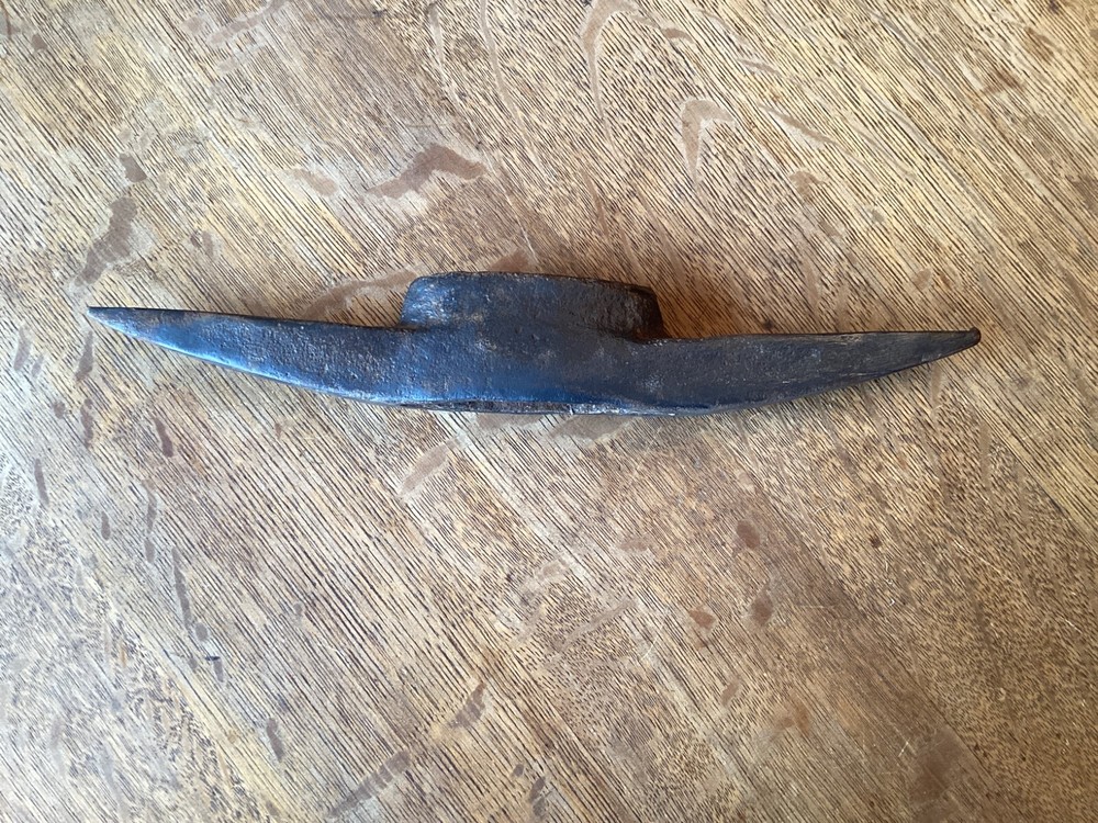 Antique Iron Miners Pick Head 13”