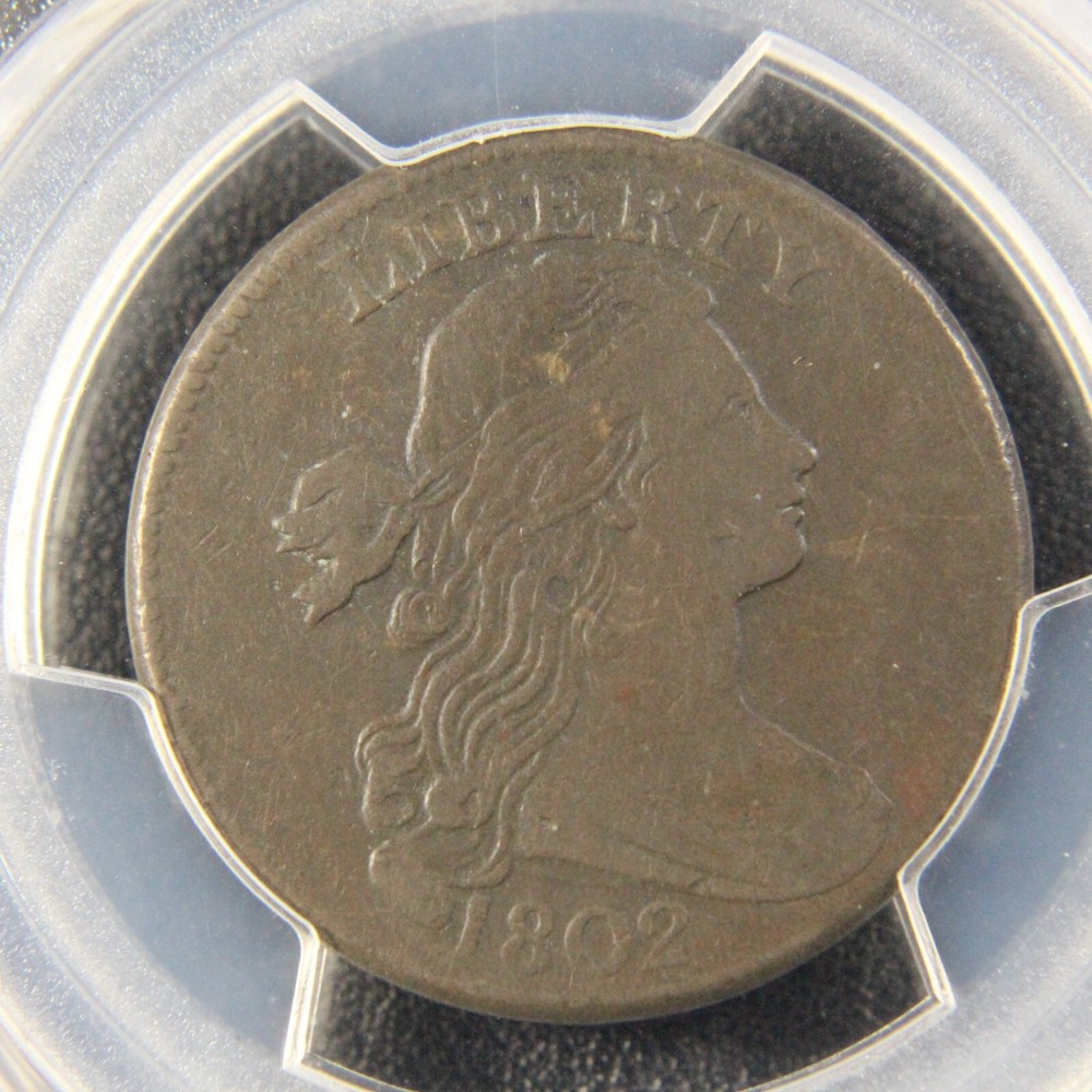 1802 Draped Bust Large Cent, PCGS VF-20, S-227