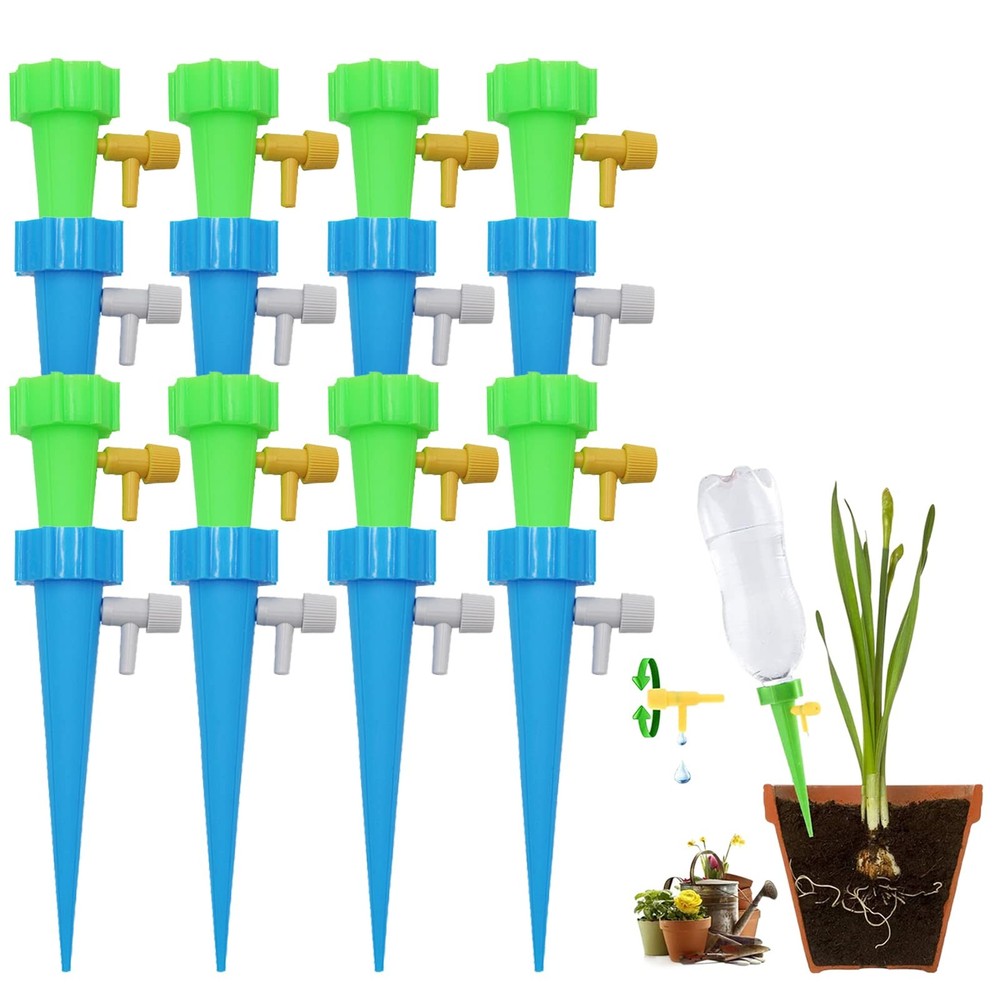 Adjustable Plant Watering Devices with Slow Release Control Switch Water Dripper