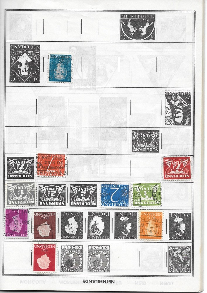 1954 The Adventurer Stamp Album with Postage Stamps+