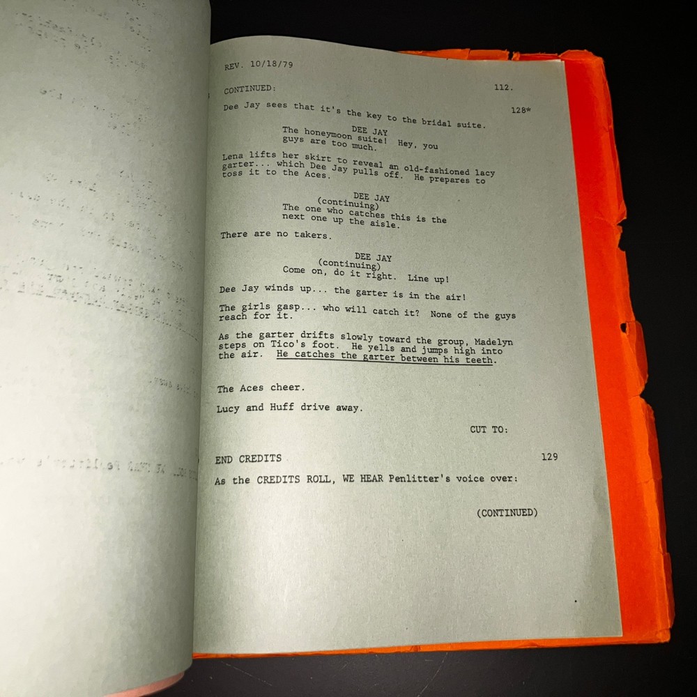 UNDERGROUND ACES (9/27/79) Revised Draft - ComedyFarce - 113 W/B/G/P Pages +COA!