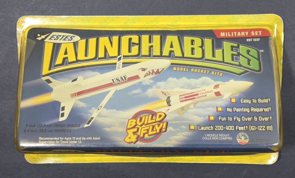 Estes Launchables Military Set EST1237 Build & Fly Model Rocket Kit - NEW