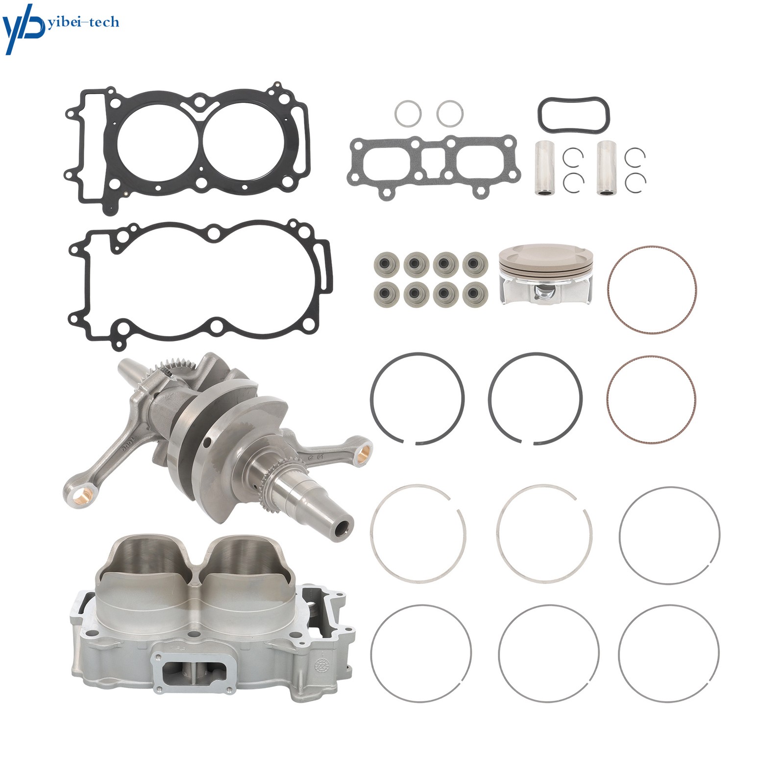 For Polaris RZR Ranger900/XP1000 3023156 Engine Rebuild Kit Cylinder Crankshaft