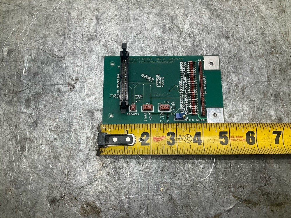 Haas CNC Milling Machine Board Keypad Interface to Processor VF-0 1994 Brushed S